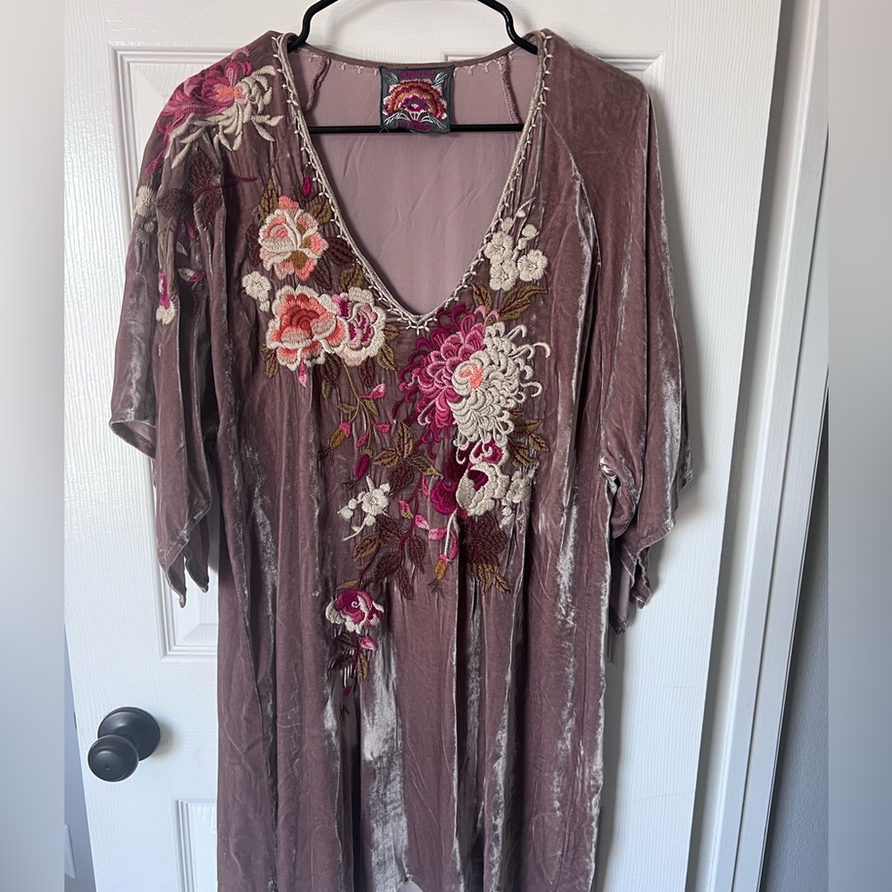 Johnny Was Chrys Velvet Kimono Dress